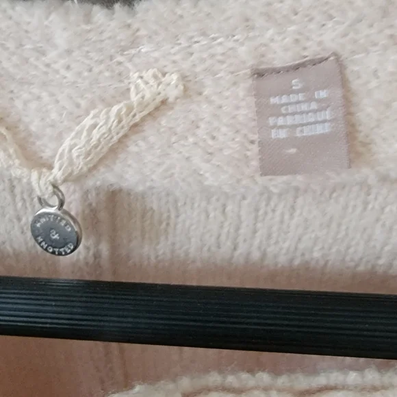 ANTHROPOLOGIE by KNITTED & KNOTTED CABLEKNIT BOILED WOOL BLAZER SIZE SMALL. - Picture 6 of 16